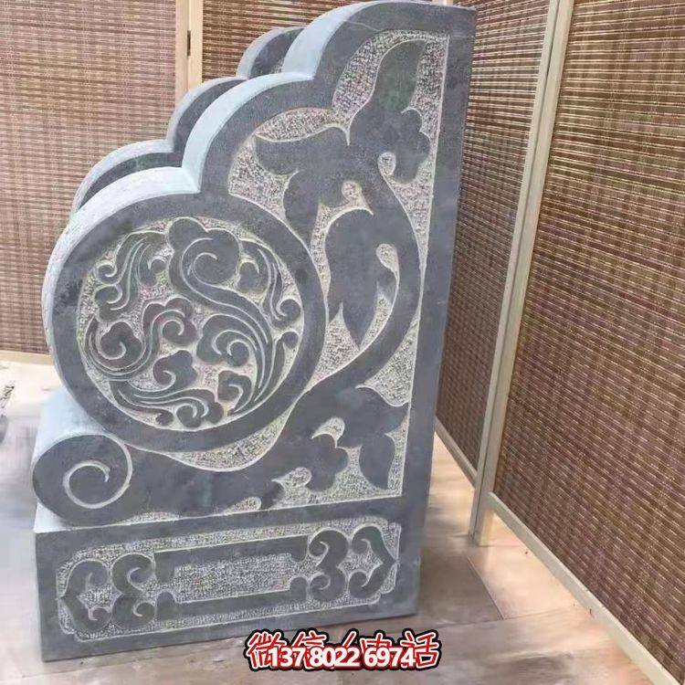 傳統(tǒng)石刻抱鼓，點(diǎn)綴仿古庭院