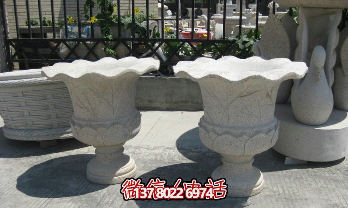 歐式大理石花盆石雕雕塑,締造公園景區(qū)精美景觀 歐式大理石花盆石雕雕塑,締造公園景區(qū)精美景觀